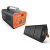 Kép 1/9 - NOVOO Pro Hordozható erőmű (230Wh/200W) + 100W napelem combo
