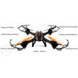 Overmax X-bee 5.1 HD kamerás komplett RC quadcopter drón szett Overmax X-bee 5.1 HD kamerás komplett RC quadcopter drón szett