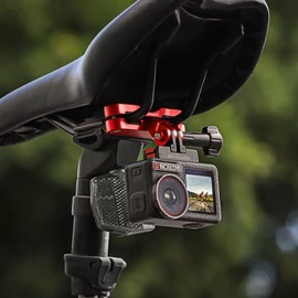 Biciklis nyeregrögzítő akciókamerához (fekete)