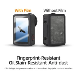 DJI Action 6 védő üvegfólia (1x3 darabos - 1 szett) 