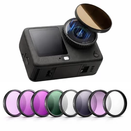 DJI Osmo Action 6 szűrőszett (MCUV, CPL, ND8, ND16, ND32, ND64, Black Mist, LPR)