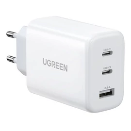 UGreen 65W Portable Charger (EU, 2xUSB-C, 1xUSB-A töltő)