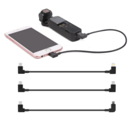 DJI Osmo Pocket / Pocket 2 - adatkábel (USB-C / iOS Lightning, 30 cm)