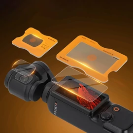 DJI Pocket 3 csillogásmentes kijelző- és lencsevédő üvegfólia (1 szett) 