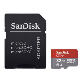 Sandisk MicroSDHC Ultra memóriakártya 32GB, 120MB/s C10, UHS-I, U1, A1