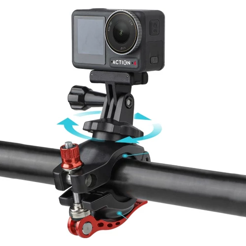 DJI Osmo Action / Pocket / Gopro univerzális biciklis/motoros rögzítő (alumínium)