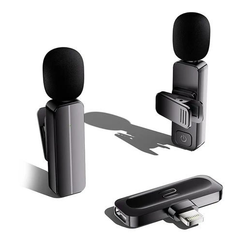 Bulatry Wireless Microphone Set (2 TX + 1 RX, Lightning)