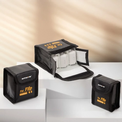 DJI Flip akkumulátor Safe Bag (tűzálló akkumulátor tároló tasak, 3 darabos)