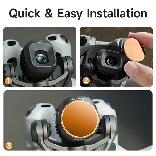 DJI Mini 5 Pro szűrőszett (ND8/PL, ND16/PL, ND32/PL, ND64/PL)