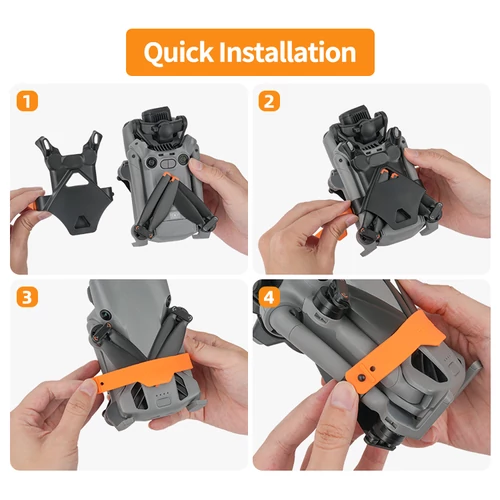 DJI Mini 5 Pro rotorrögzítő (narancssárga szilikon)