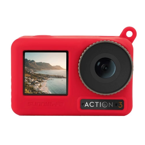 DJI Action 3 szilikon védőburkolat (piros)