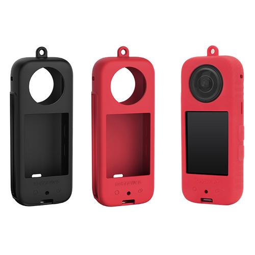 Insta 360 X3 szilikon kameravédő burkolat (piros)
