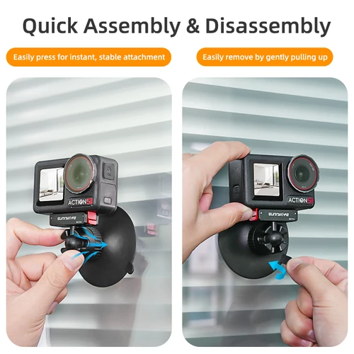DJI Osmo 360/Action 5 Pro/4/3 Dual-Directional Magnetic Ball Head Assembly