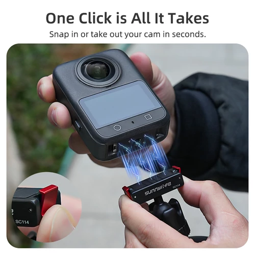 DJI Osmo 360/Action 5 Pro/4/3 Dual-Directional Magnetic Ball Head Assembly