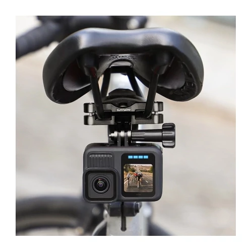 Biciklis nyeregrögzítő akciókamerához (fekete)