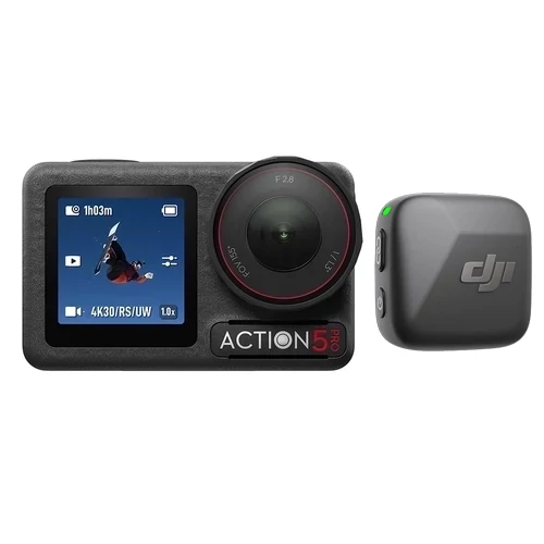 DJI Osmo Action 5 Pro Vlogger Combo (fekete mikrofonnal)