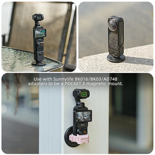 Kétirányú mágneses akciókamera rögzítő (180 fokos)