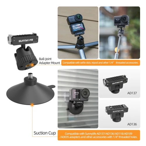 DJI Osmo Nano Dual-Directional Magnetic Ball Head Assembly