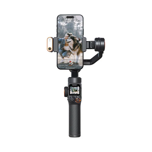 Hohem iSteady M7 mobiltelefon stabilizátor lámpával