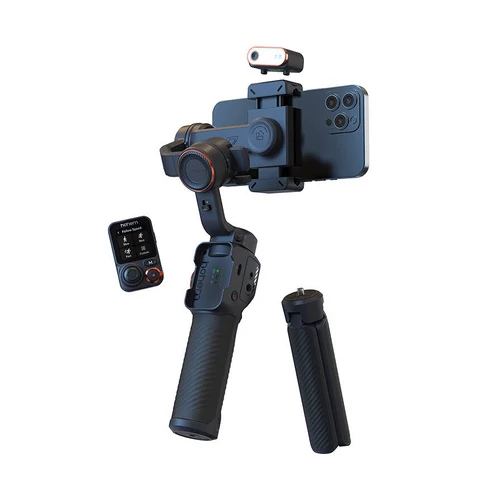 Hohem iSteady M7 mobiltelefon stabilizátor lámpával