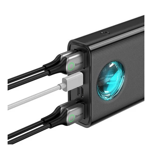 Baseus Amblight Powerbank 30000 mAh, 4xUSB-A, 2xUSB-C, 65W (fekete)
