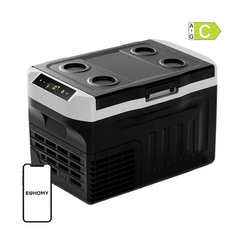 Euhomy CF014 hotdozható hűtőszekrény, 21L + EcoFlow RIVER 3 Plus hordozható erőmű (286 Wh/600 W)