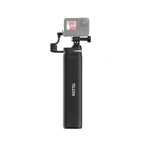 Teleszkópos szelfirúd akciókamerákhoz/telefonokhoz beépített USB-C powerbankkal