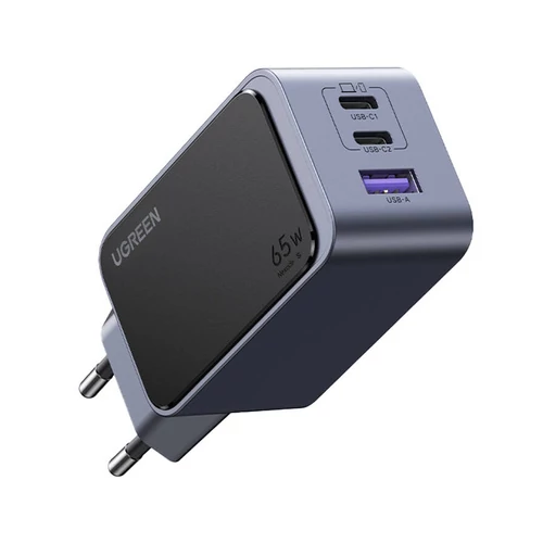 UGreen 65W Portable Charger (EU, 2xUSB-C, 1xUSB-A töltő)