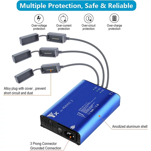 DJI Mavic 3 5in1 hálózati párhuzamos gyorstöltő 