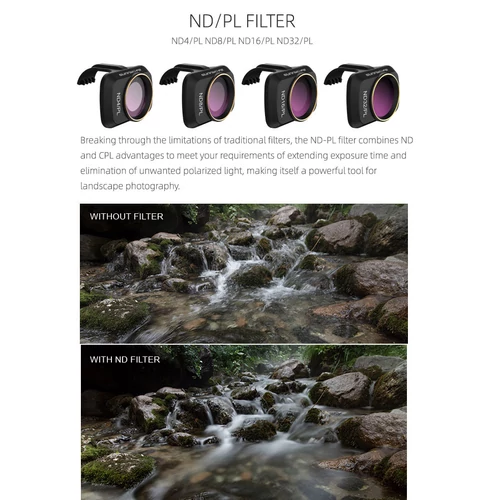 DJI Mavic Mini / Mini 2 / Mini SE szűrőkészlet (MCUV, CPL, ND4, ND8, ND16, ND32)
