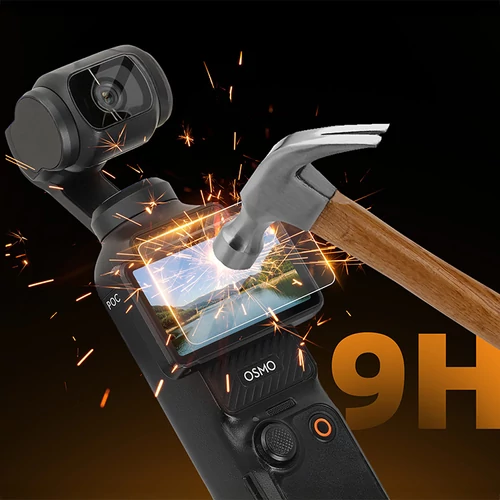 DJI Pocket 3 csillogásmentes kijelző- és lencsevédő üvegfólia (1 szett) 