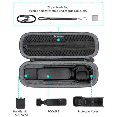 DJI Pocket 3 Standard Combo ütésálló kézitáska