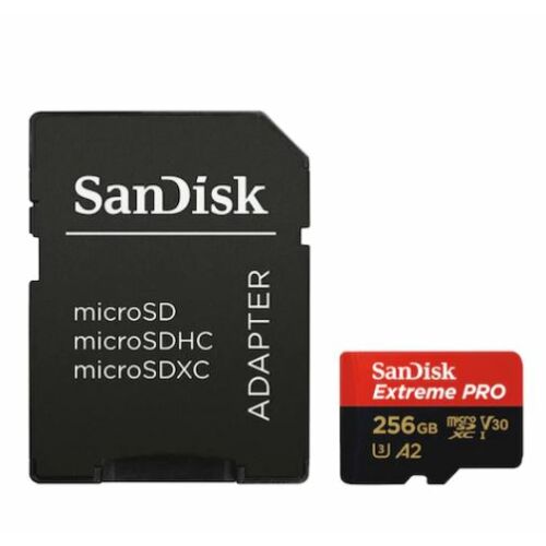 Sandisk MicroSDXC Extreme PRO kártya 64GB, 170MB/s C10, V30, UHS-I, U3, A2