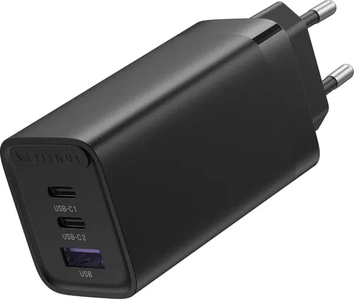 Vention 65W Portable Charger (EU, 2xUSB-C, 1xUSB-A töltő)