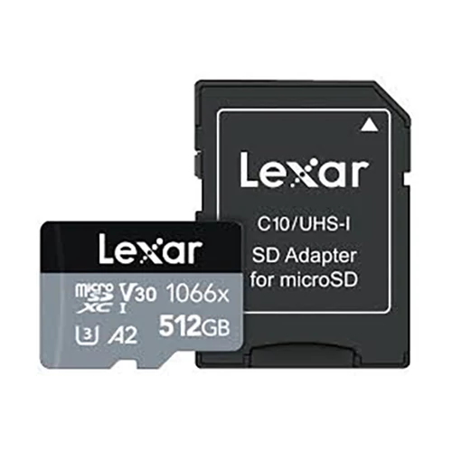 Lexar Professional MicroSDXC memóriakártya 512GB, 160/120 MB/s C10, V30, UHS-I, U3, A2