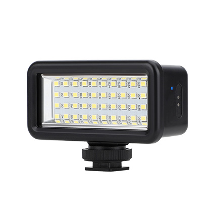 LED lámpa (40 m-ig vízálló, 8 féle színszűrő, DJI Action/GoPro/Insta...)