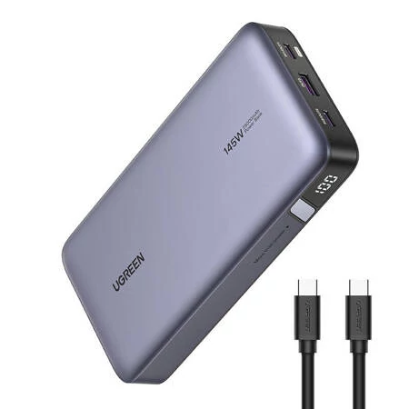 Ugreen PB205 Powerbank 25000 mAh, 1xUSB-A, 2xUSB-C,140W (szürke)