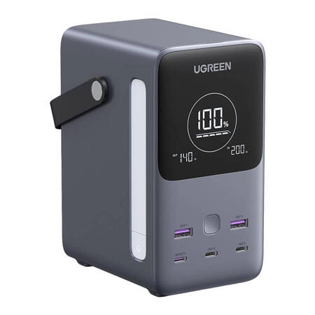 Ugreen Power Bank 48.000 mAh 2x USB + 4x USB-C, 300W (szürke)