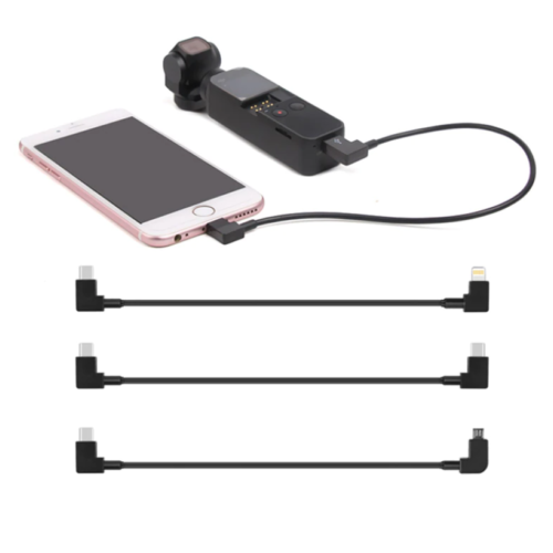 DJI Osmo Pocket / Pocket 2 - adatkábel (USB-C / Micro USB, 30 cm)