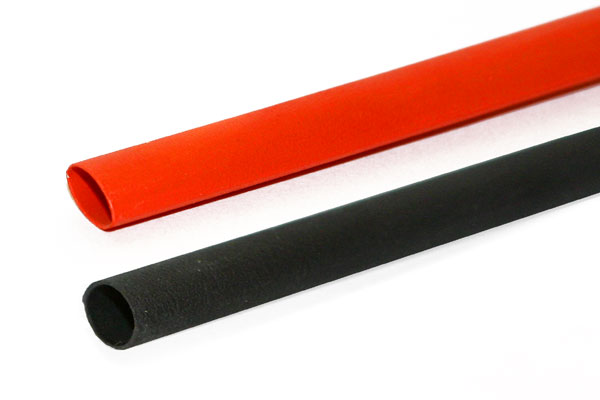 Zsugorcső (2,0 mm - 1 db piros, 1 db fekete, 0,5 méter)